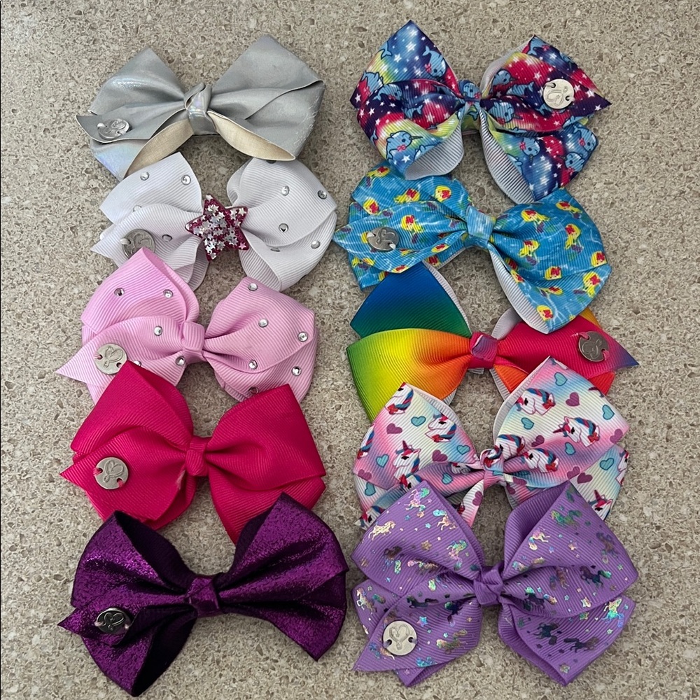 Colorful JoJo Siwa Kids Hair Bow Set